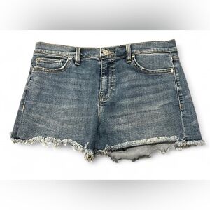 Hudson Jeans - women’s Blue Frayed Jean Shorts